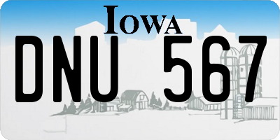 IA license plate DNU567