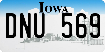 IA license plate DNU569