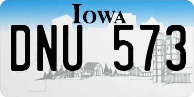 IA license plate DNU573