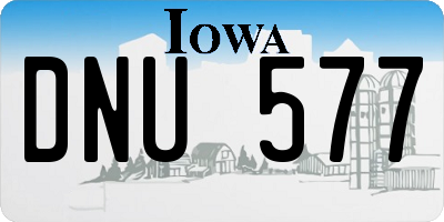 IA license plate DNU577