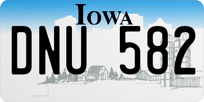 IA license plate DNU582