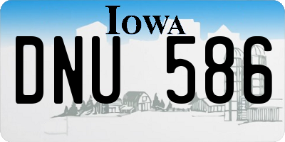 IA license plate DNU586