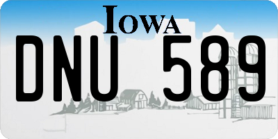 IA license plate DNU589