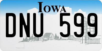 IA license plate DNU599