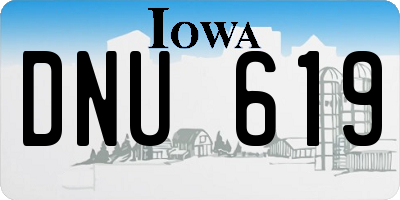 IA license plate DNU619