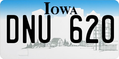 IA license plate DNU620