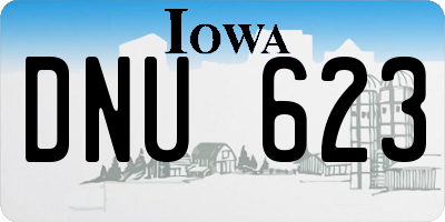 IA license plate DNU623