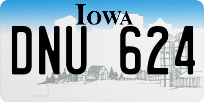 IA license plate DNU624