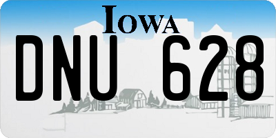 IA license plate DNU628