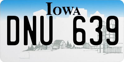 IA license plate DNU639