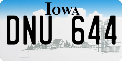 IA license plate DNU644