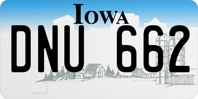 IA license plate DNU662