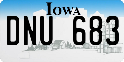 IA license plate DNU683