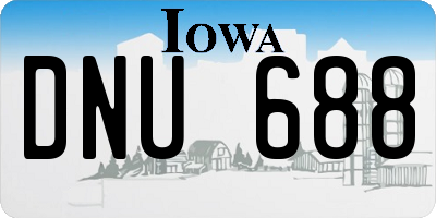 IA license plate DNU688