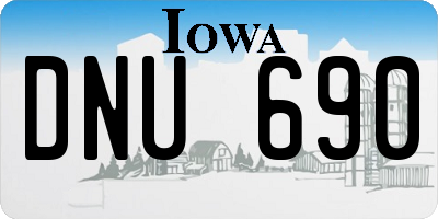 IA license plate DNU690