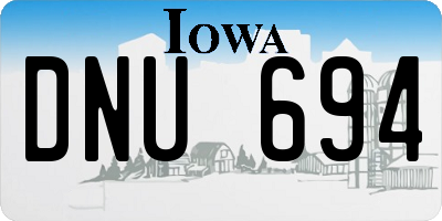 IA license plate DNU694