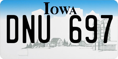 IA license plate DNU697