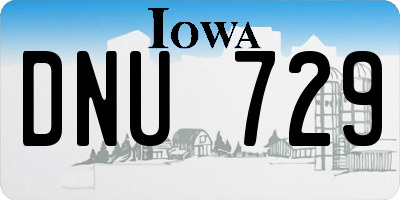 IA license plate DNU729