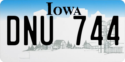 IA license plate DNU744