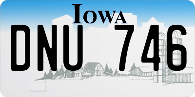IA license plate DNU746