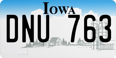 IA license plate DNU763