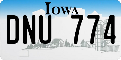 IA license plate DNU774