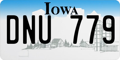 IA license plate DNU779