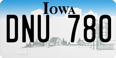 IA license plate DNU780
