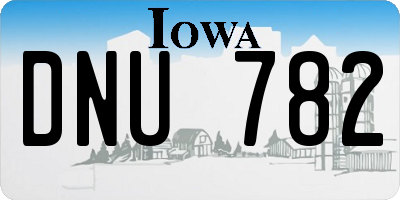 IA license plate DNU782