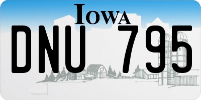 IA license plate DNU795