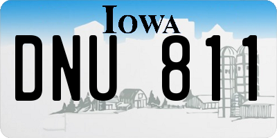 IA license plate DNU811