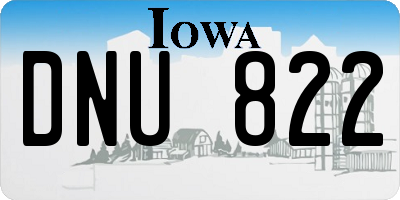 IA license plate DNU822