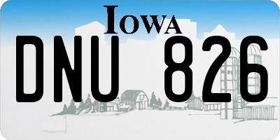IA license plate DNU826