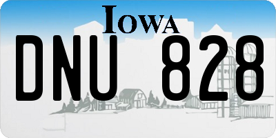 IA license plate DNU828