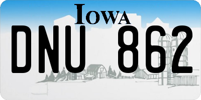 IA license plate DNU862