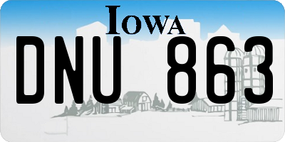 IA license plate DNU863