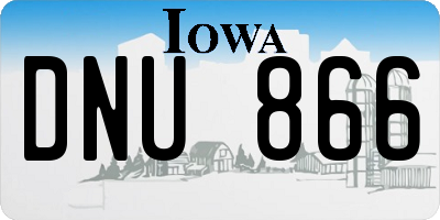 IA license plate DNU866