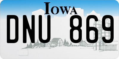 IA license plate DNU869
