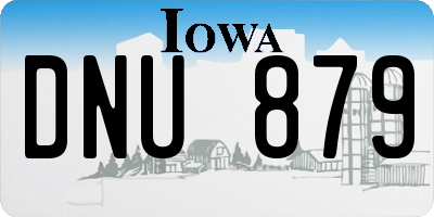 IA license plate DNU879