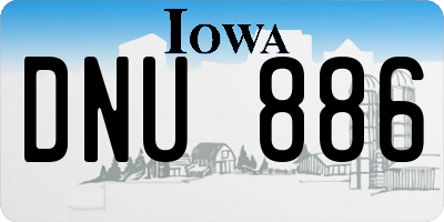 IA license plate DNU886