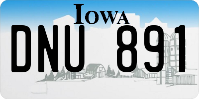 IA license plate DNU891