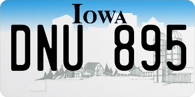 IA license plate DNU895