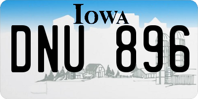 IA license plate DNU896