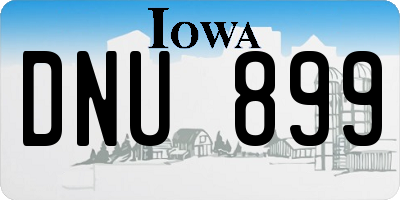 IA license plate DNU899