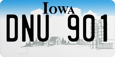 IA license plate DNU901