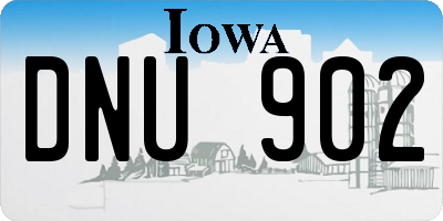 IA license plate DNU902
