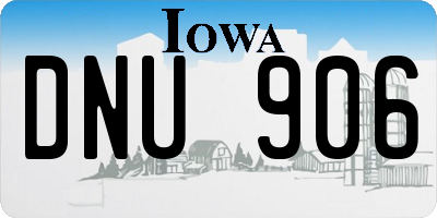 IA license plate DNU906