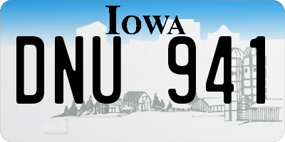 IA license plate DNU941