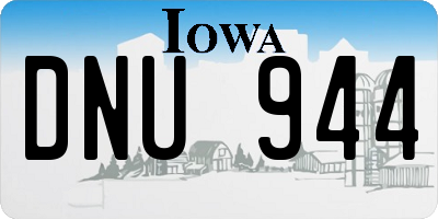IA license plate DNU944