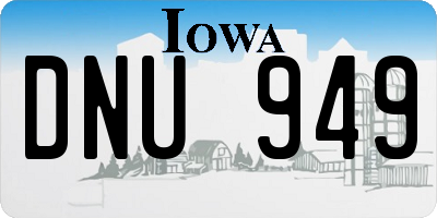 IA license plate DNU949